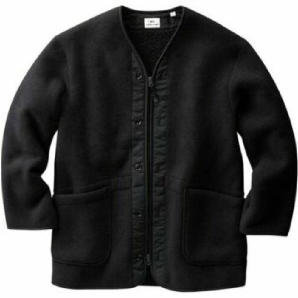 Uniqlo Engineered Garments Fleece Collarless Coat
